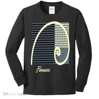 Fibonacci Golden Ratio spiral Kids Long Sleeve Shirt