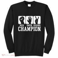 Funny Game Rock Paper Scissors Champion Sweatshirt thumb 0