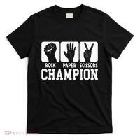 Funny Game Rock Paper Scissors Champion T-Shirt thumb 0