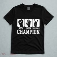 Funny Game Rock Paper Scissors Champion T-Shirt thumb 5