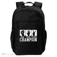 Funny Game Rock Paper Scissors Champion Backpack thumb 0