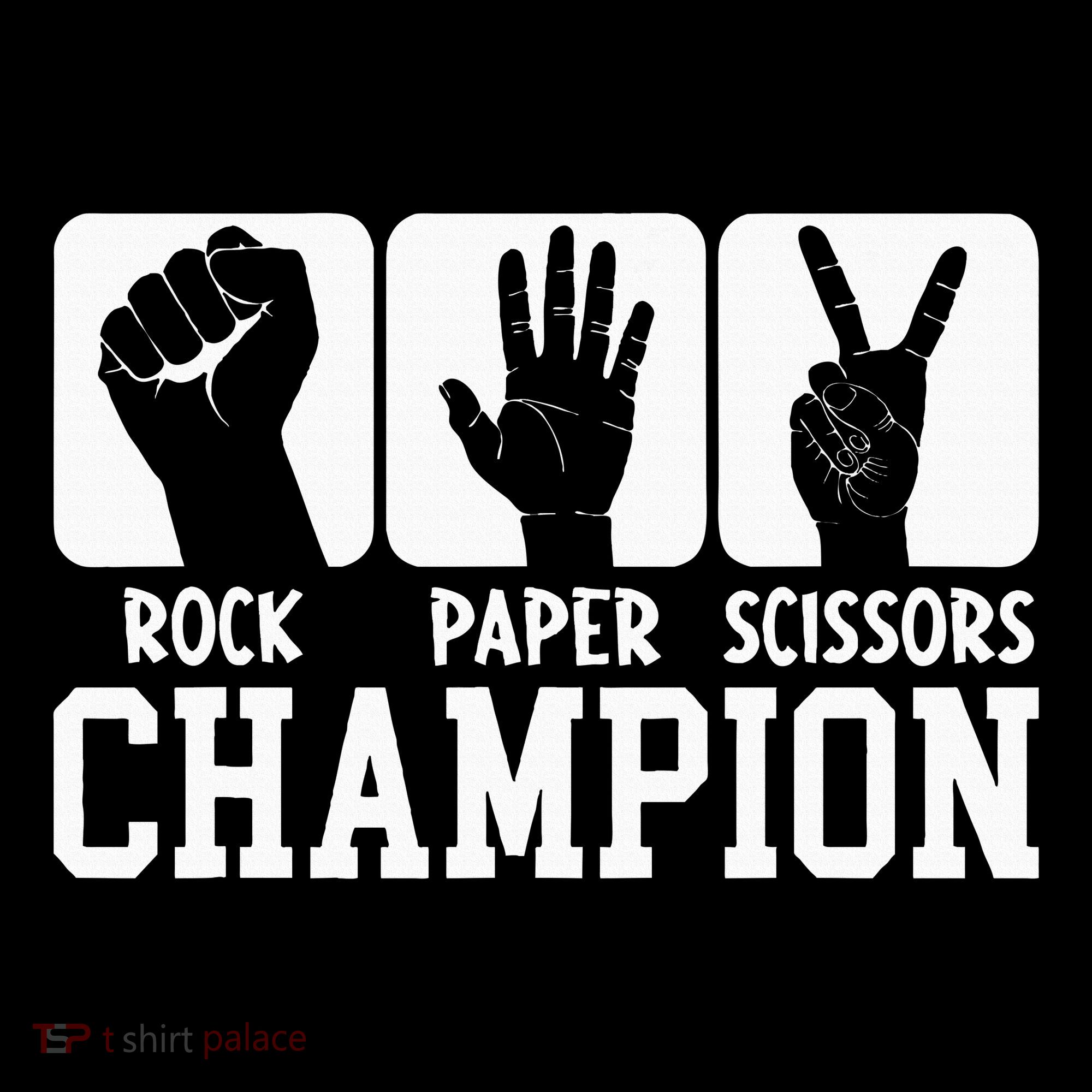 Funny Game Rock Paper Scissors Champion Coaster