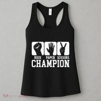 Funny Game Rock Paper Scissors Champion Women's Tank Top thumb 3