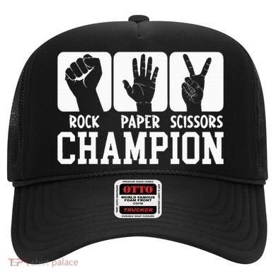 Funny Game Rock Paper Scissors Champion Hat