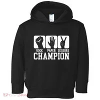 Funny Game Rock Paper Scissors Champion Toddler Hoodie thumb 0
