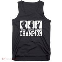 Funny Game Rock Paper Scissors Champion Tank Top thumb 0