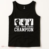 Funny Game Rock Paper Scissors Champion Tank Top thumb 2