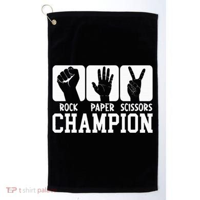 Funny Game Rock Paper Scissors Champion Golf Towel