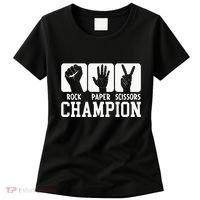 Funny Game Rock Paper Scissors Champion Women's T-Shirt thumb 0