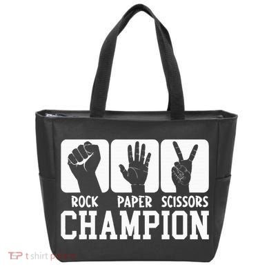 Funny Game Rock Paper Scissors Champion Bag