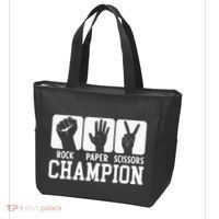 Funny Game Rock Paper Scissors Champion Tote Bag thumb 3
