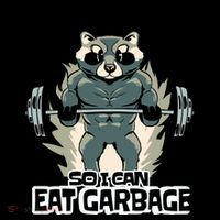 Funny Gym Raccoon I Workout So I Can Eat Garbage Coffee Mug thumb 5