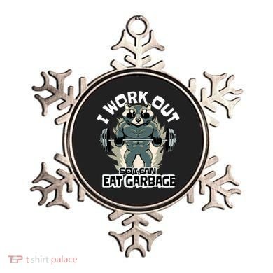 Funny Gym Raccoon I Workout So I Can Eat Garbage Ornament