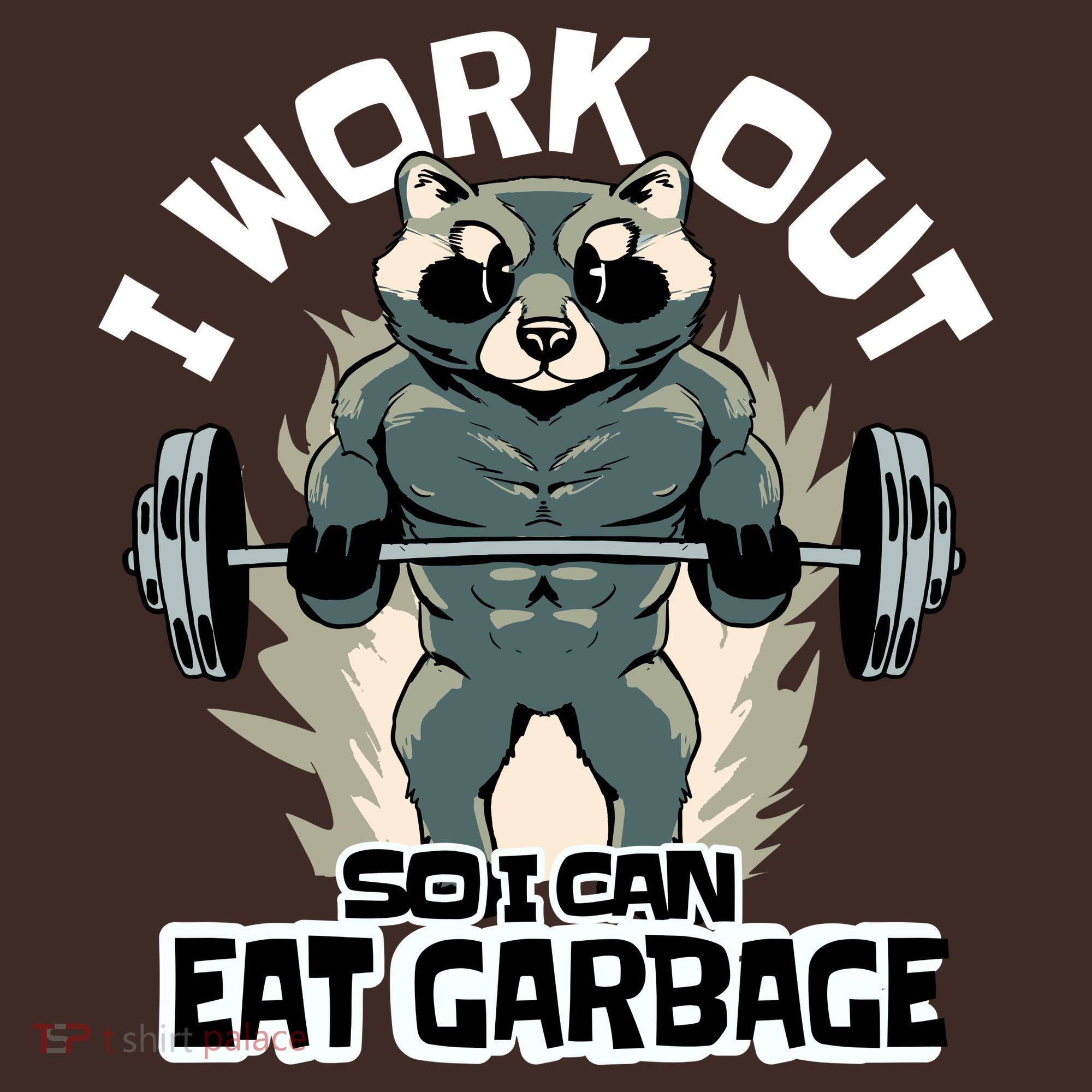 Funny Gym Raccoon I Workout So I Can Eat Garbage Apron