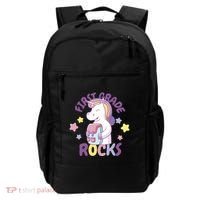 First Grade Rocks Unicorn Back To School Backpack thumb 0