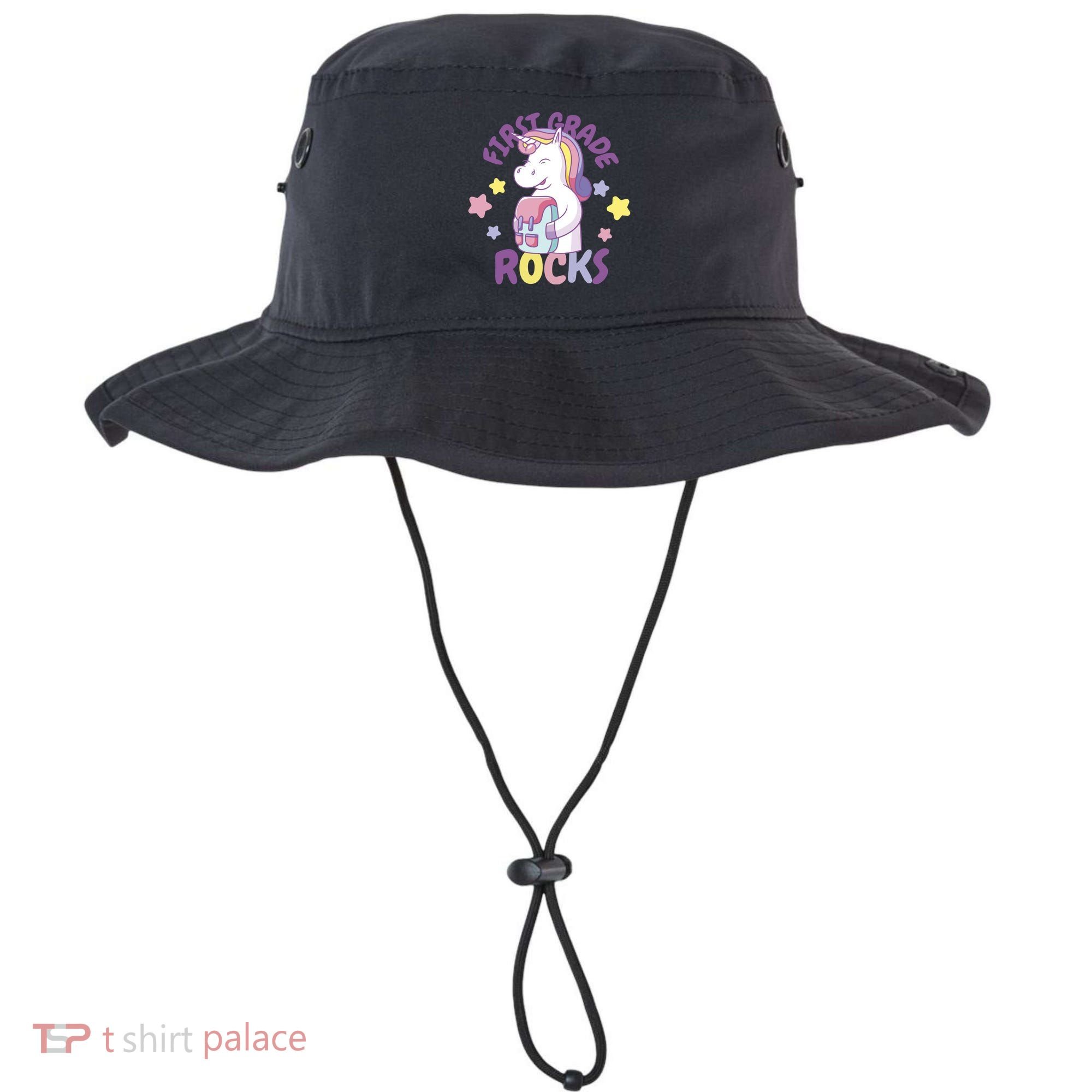 First Grade Rocks Unicorn Back To School Bucket Hat