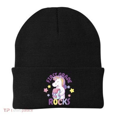 First Grade Rocks Unicorn Back To School Beanie