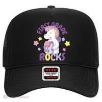 First Grade Rocks Unicorn Back To School Hat thumb 0