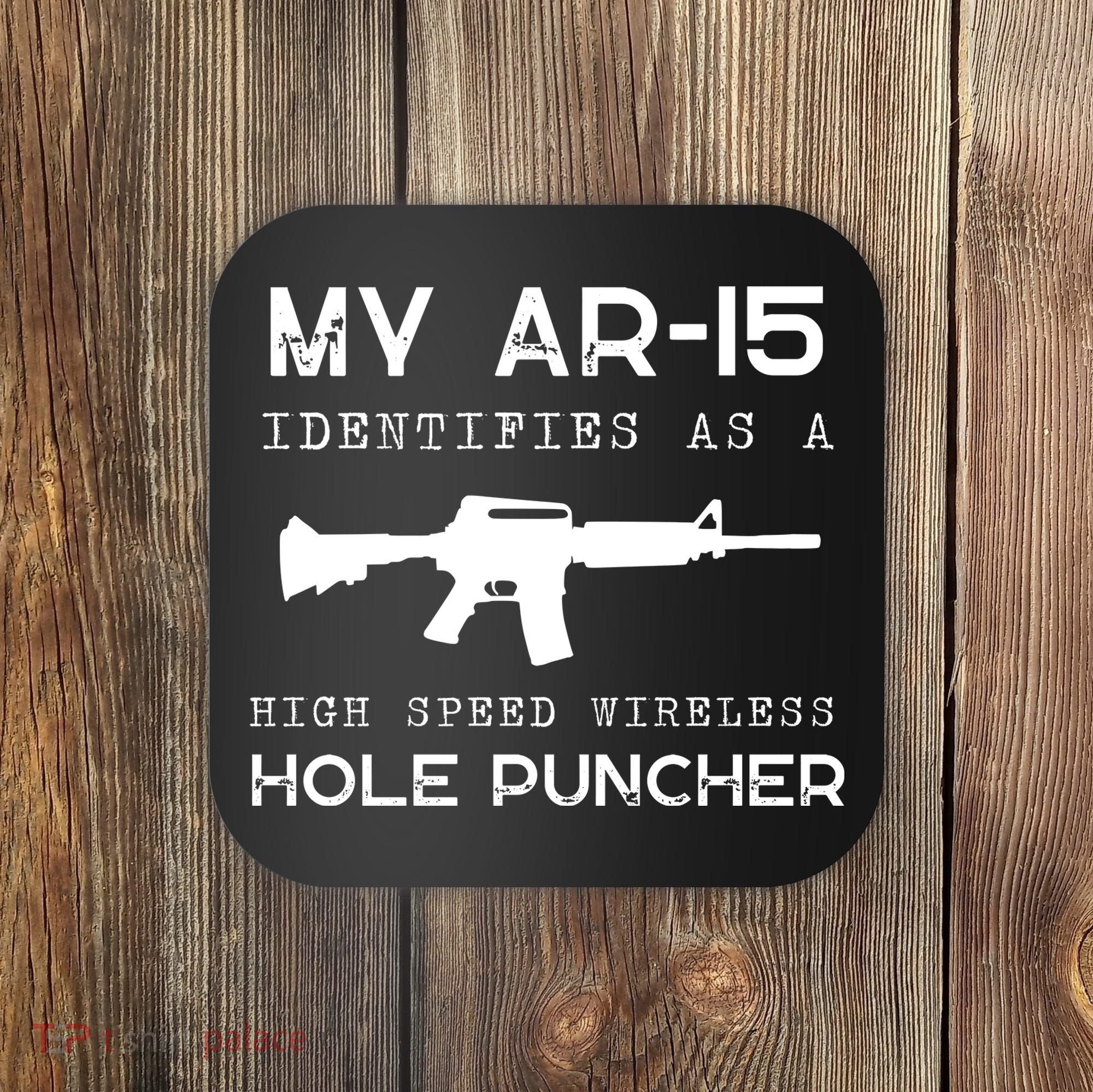 Funny Gun Righs Second Amendment My AR 15 Coaster