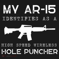 Funny Gun Righs Second Amendment My AR 15 Polo thumb 3