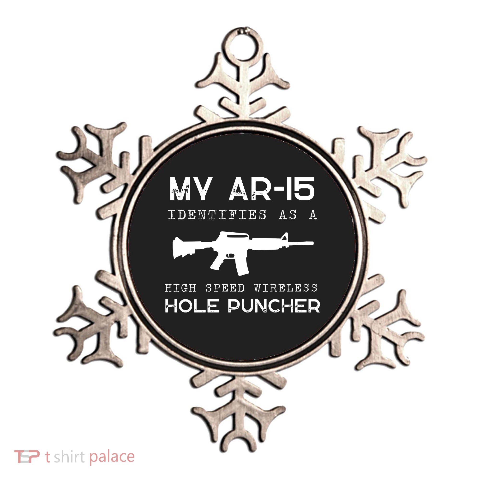 Funny Gun Righs Second Amendment My AR 15 Ornament