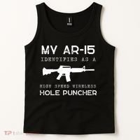 Funny Gun Righs Second Amendment My AR 15 Tank Top thumb 2