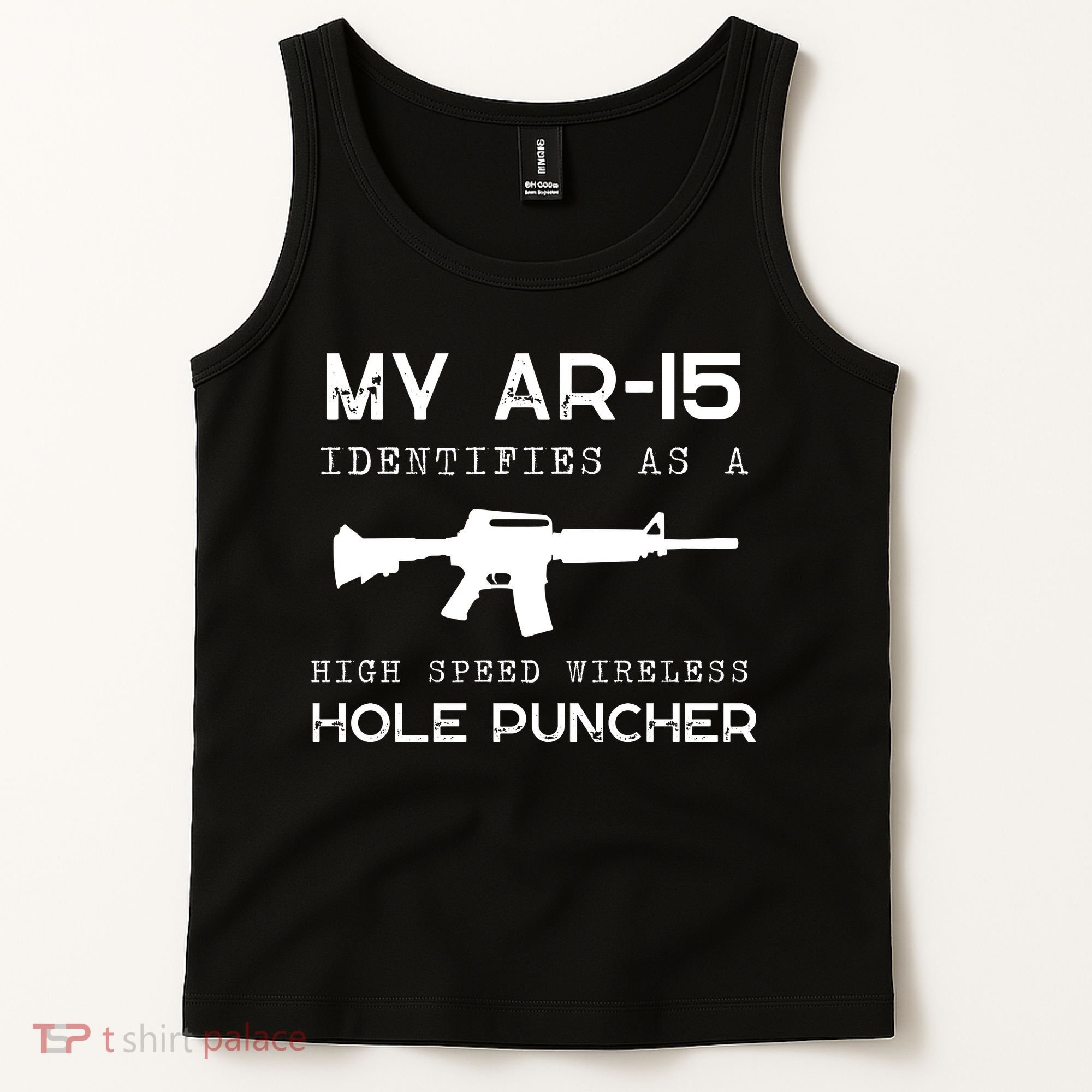 Funny Gun Righs Second Amendment My AR 15 Tank Top