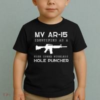 Funny Gun Righs Second Amendment My AR 15 Toddler T-Shirt thumb 2