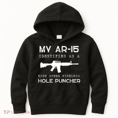 Funny Gun Righs Second Amendment My AR 15 Kids Hoodie