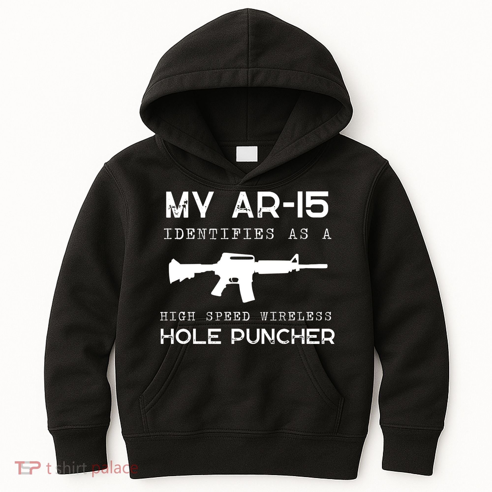 Funny Gun Righs Second Amendment My AR 15 Kids Hoodie