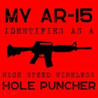 Funny Gun Righs Second Amendment My AR 15 Santa Hat thumb 1