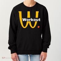 Fitness Gym Sarcastic Spoof Parody Logo Funny Workout Women's Sweatshirt thumb 0