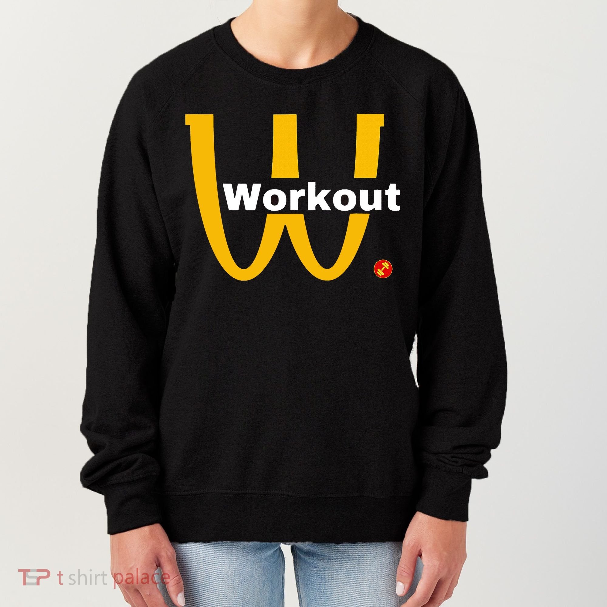 Fitness Gym Sarcastic Spoof Parody Logo Funny Workout Women's Sweatshirt