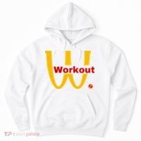 Fitness Gym Sarcastic Spoof Parody Logo Funny Workout Hoodie thumb 0
