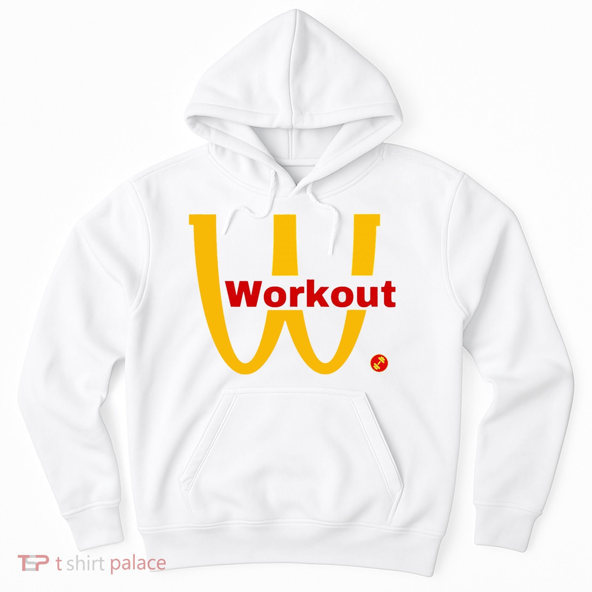 Fitness Gym Sarcastic Spoof Parody Logo Funny Workout Hoodie
