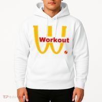 Fitness Gym Sarcastic Spoof Parody Logo Funny Workout Hoodie thumb 2