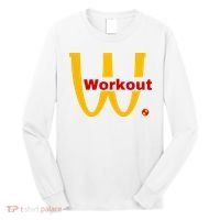 Fitness Gym Sarcastic Spoof Parody Logo Funny Workout Long Sleeve Shirt thumb 0