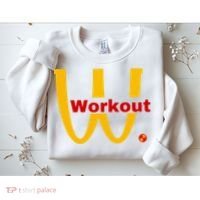 Fitness Gym Sarcastic Spoof Parody Logo Funny Workout Sweatshirt thumb 2
