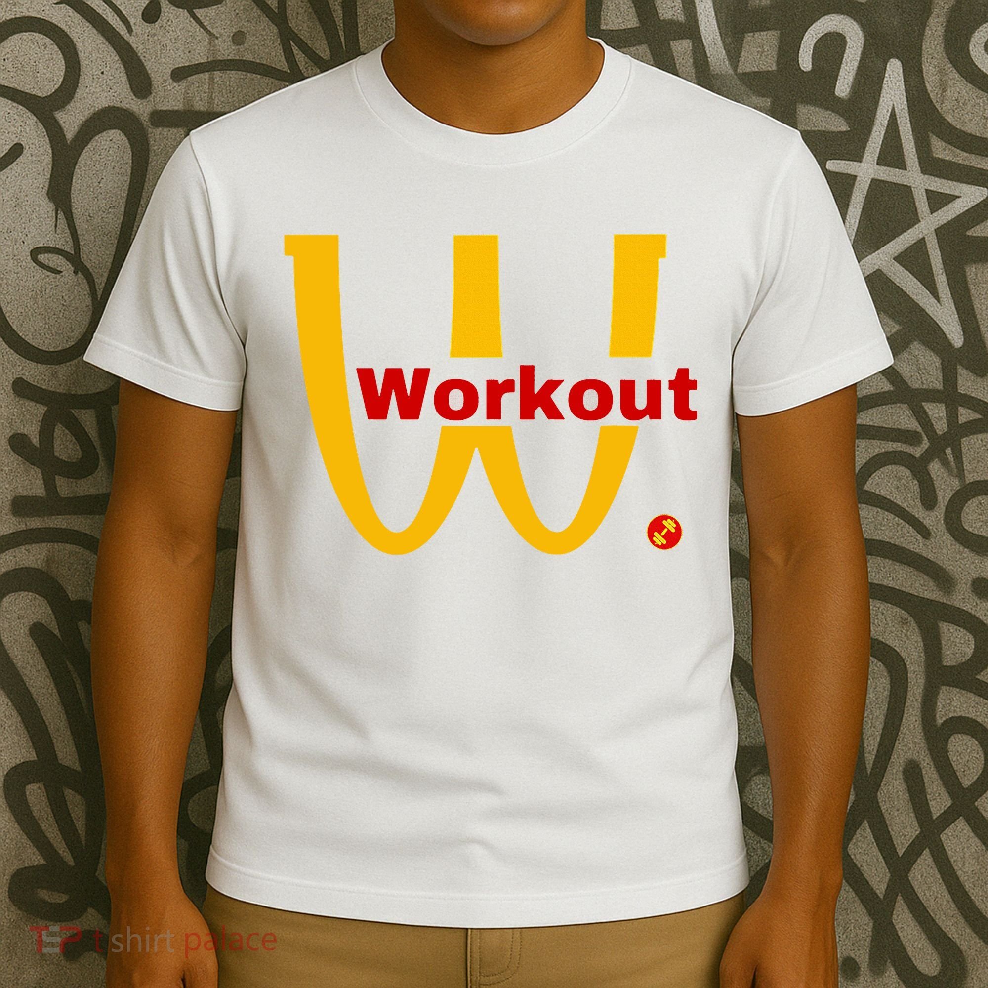 Fitness Gym Sarcastic Spoof Parody Logo Funny Workout T-Shirt