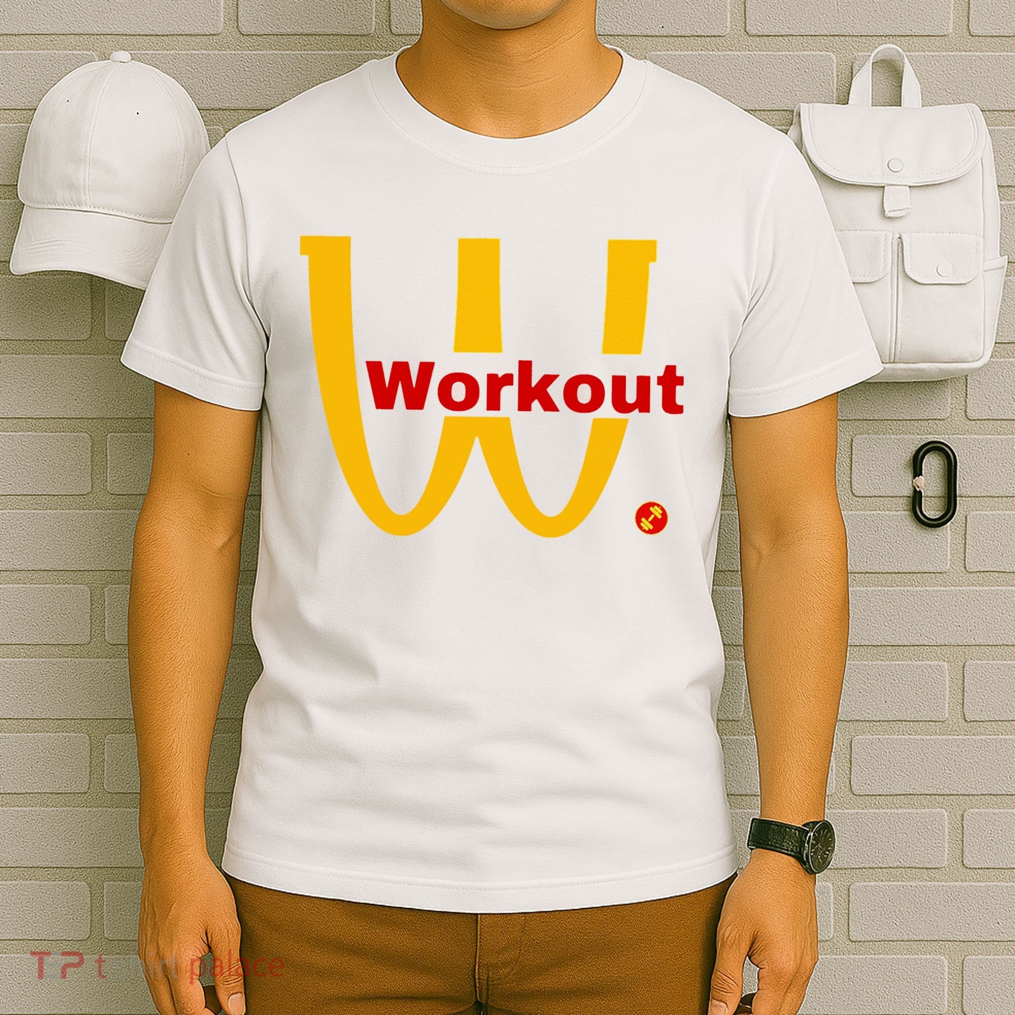 Fitness Gym Sarcastic Spoof Parody Logo Funny Workout T-Shirt