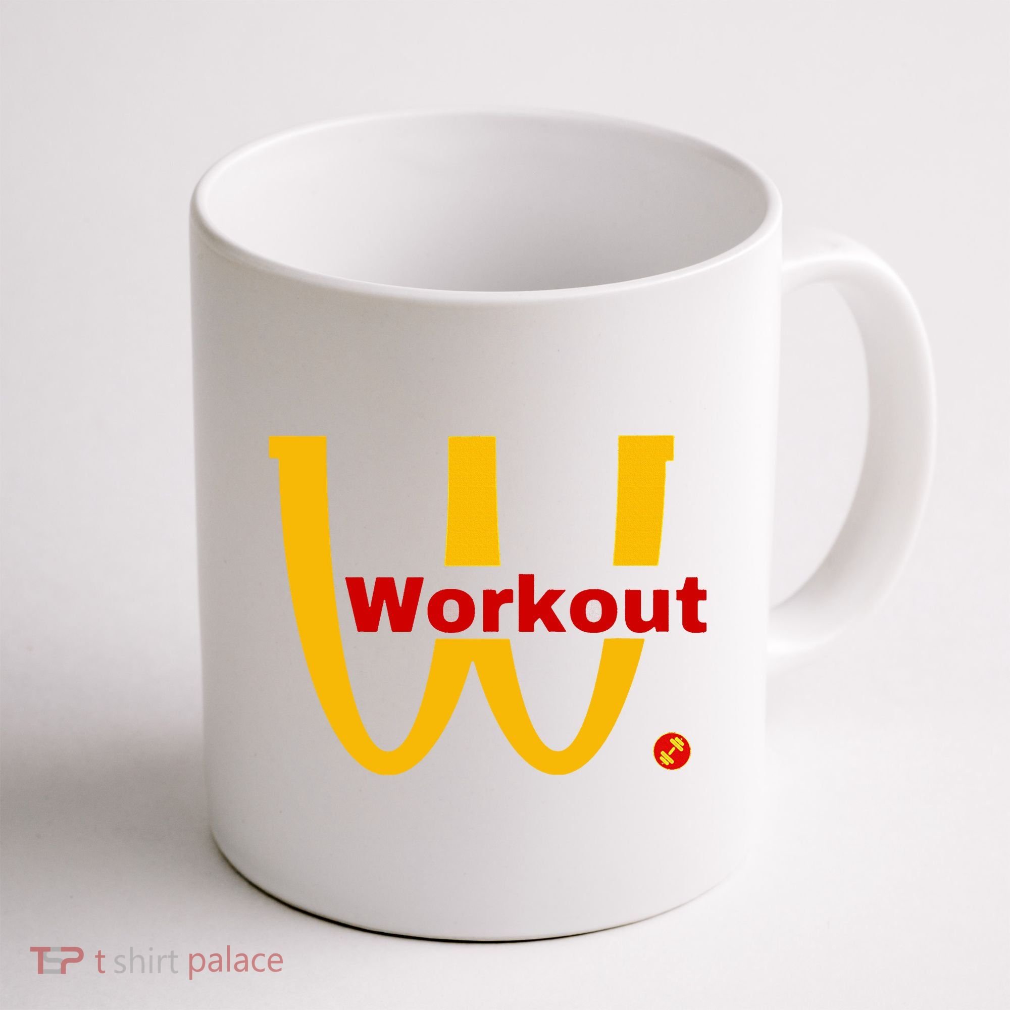 Fitness Gym Sarcastic Spoof Parody Logo Funny Workout Coffee Mug