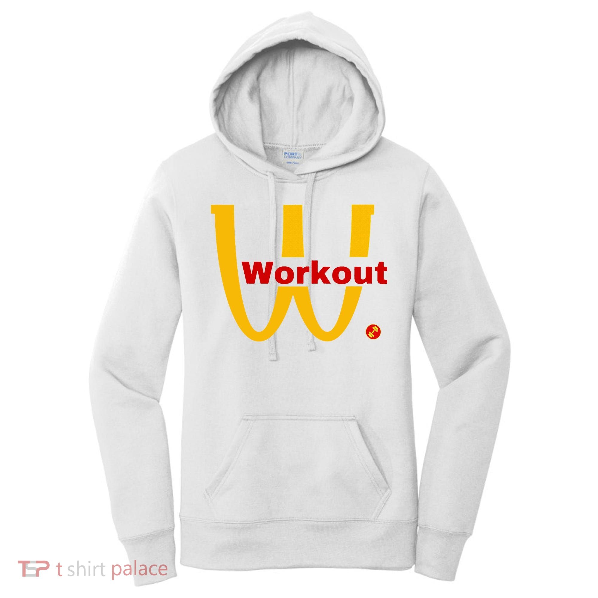 Fitness Gym Sarcastic Spoof Parody Logo Funny Workout Women's Hoodie