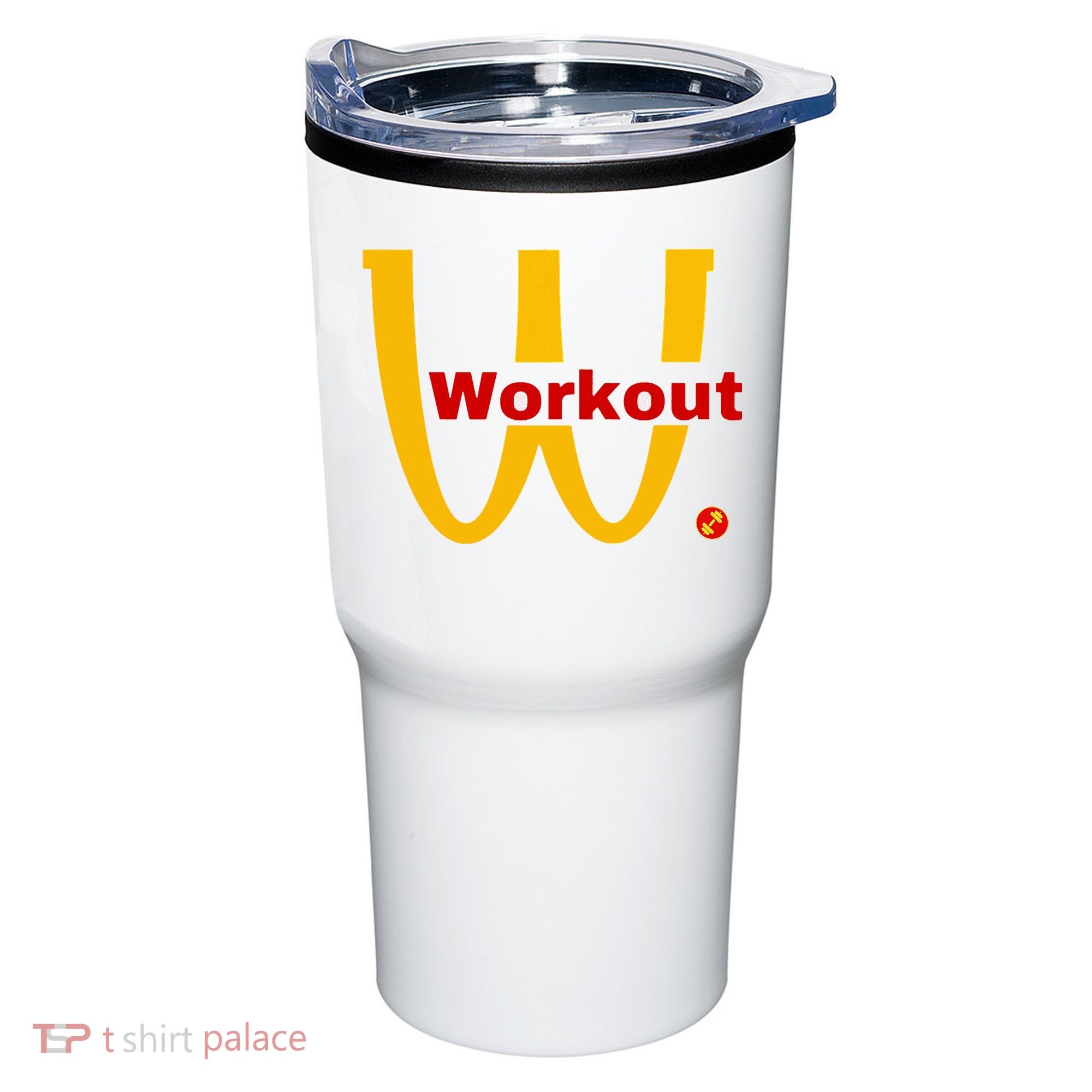 Fitness Gym Sarcastic Spoof Parody Logo Funny Workout Tumbler