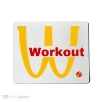 Fitness Gym Sarcastic Spoof Parody Logo Funny Workout Mousepad thumb 0