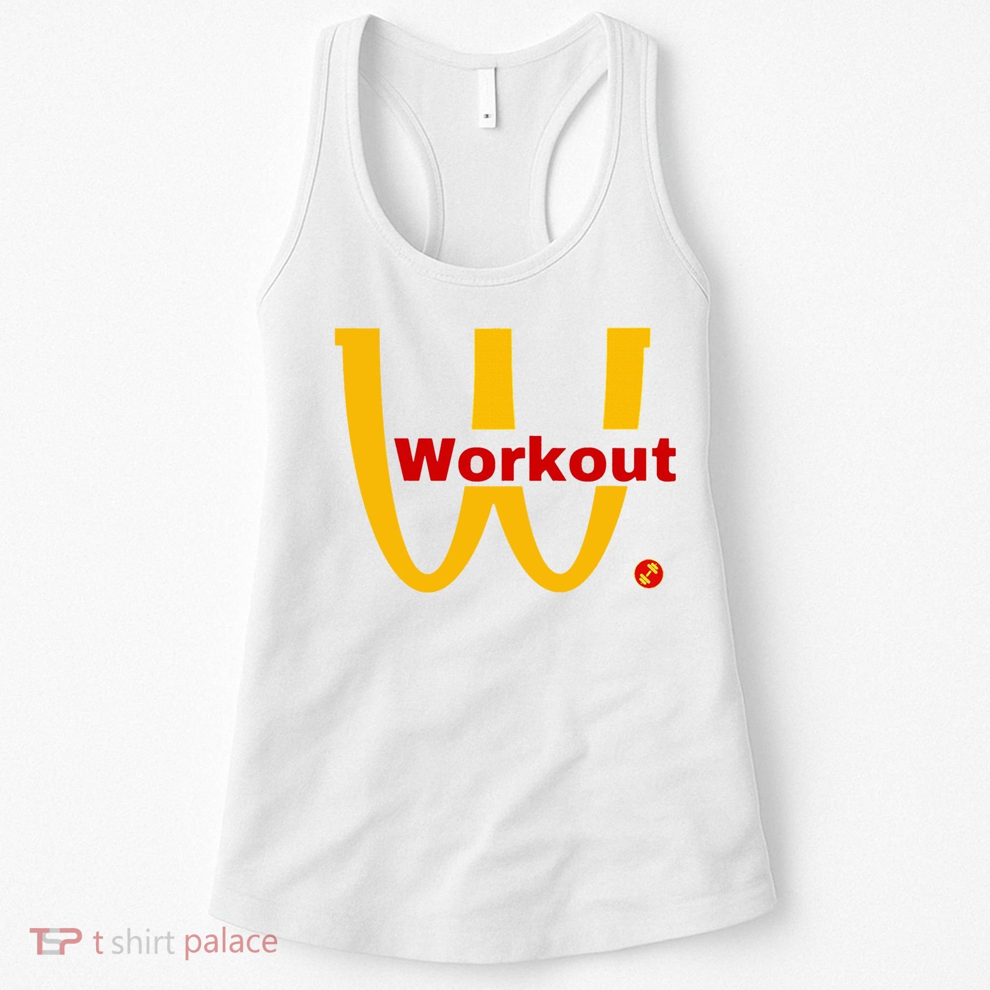 Fitness Gym Sarcastic Spoof Parody Logo Funny Workout Women's Tank Top
