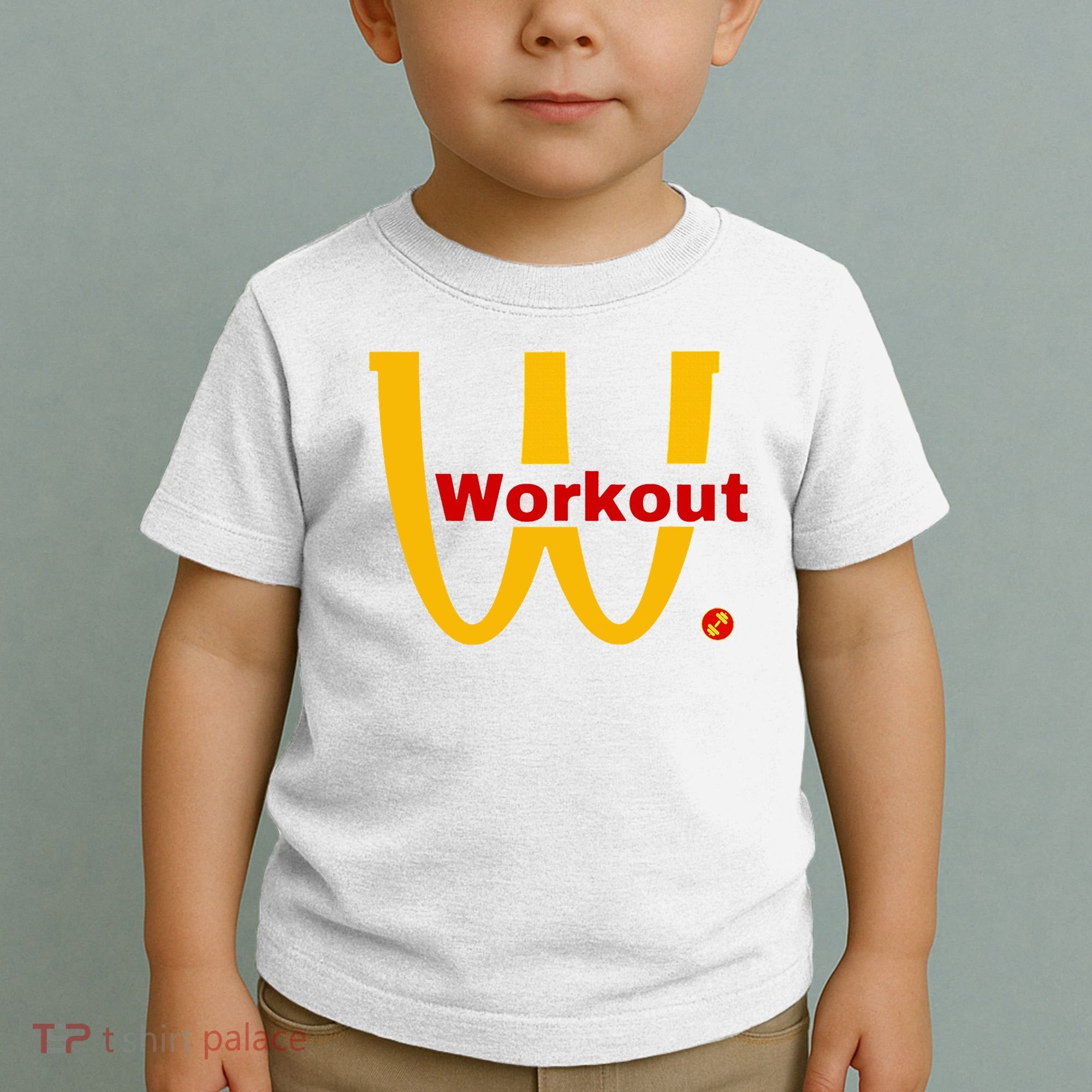Fitness Gym Sarcastic Spoof Parody Logo Funny Workout Toddler T-Shirt