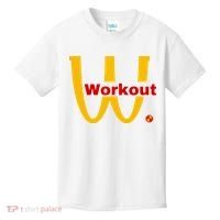 Fitness Gym Sarcastic Spoof Parody Logo Funny Workout Kids T-Shirt thumb 0