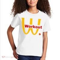 Fitness Gym Sarcastic Spoof Parody Logo Funny Workout Kids T-Shirt thumb 2