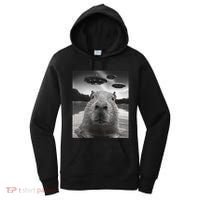 Funny Graphiccapybara Selfie With Ufos Weird Women's Hoodie thumb 0