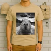 Funny Graphiccapybara Selfie With Ufos Weird T-Shirt thumb 6